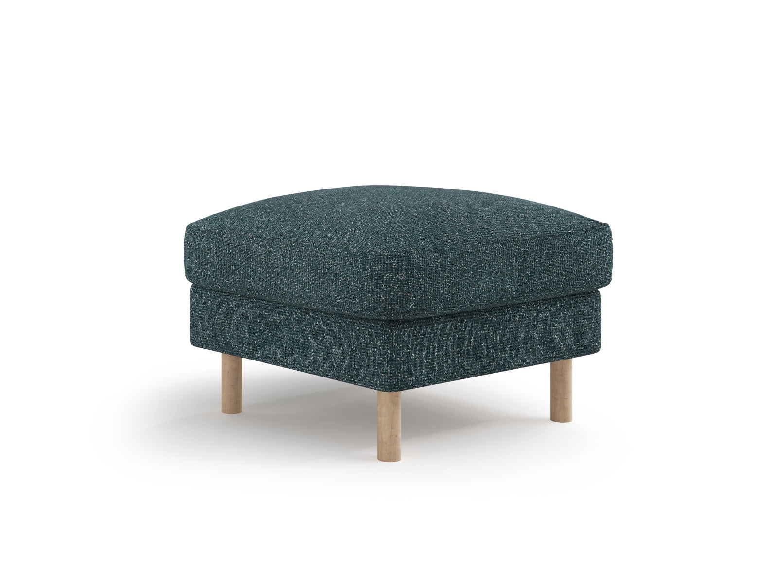Eden Pouf 1 Sitzer in stilvollem Grün-Blau-Melange, ideal für modulares Sofa-Design von Micadoni, präsentiert von KAQTU Design AG.