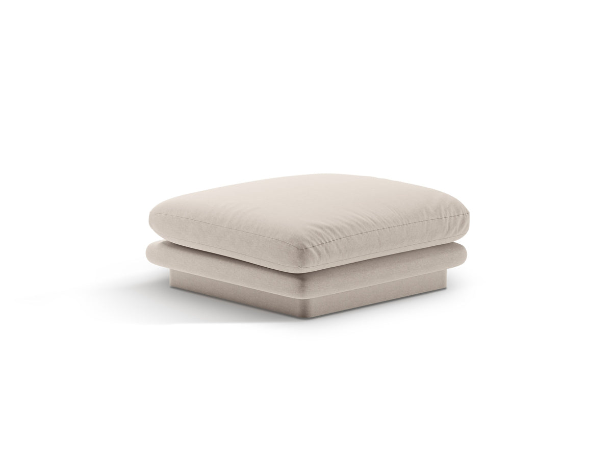 Torino Pouf 1 Sitzer in Light Beige-Wind präsentiert im Onlineshop von KAQTU Design AG. Modulares Sofa ist von Micadoni