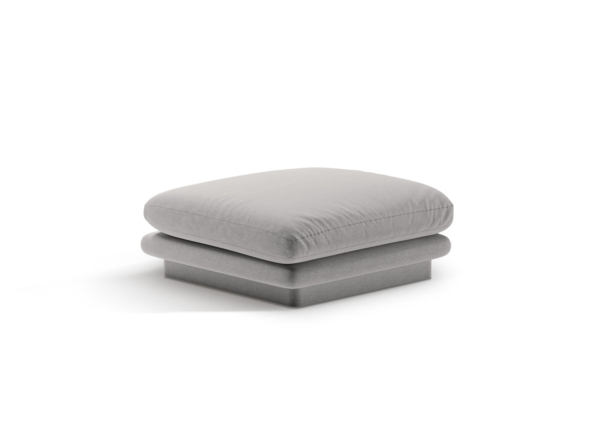 Torino Pouf 1 Sitzer in Light Grey-Wind präsentiert im Onlineshop von KAQTU Design AG. Modulares Sofa ist von Micadoni