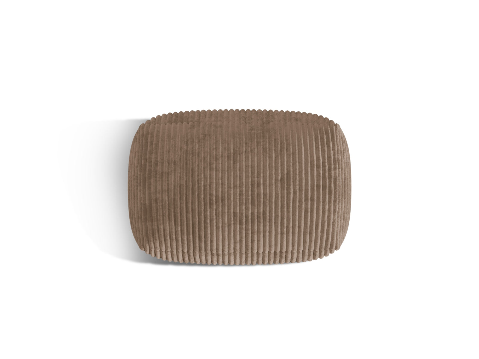 Moderner Martina Pouf in Acorn-Tilia, perfekt für gemütliche Sitzgelegenheiten und stilvolle Akzente in jedem Raum.