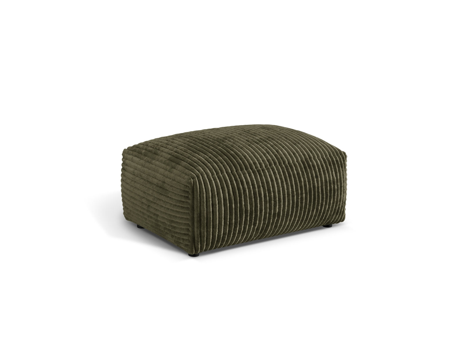 Eleganter Martina Pouf in Moosgrün von Micadoni, ideal für stilvolle Akzente in jedem Raum. Bequem und vielseitig einsetzbar.