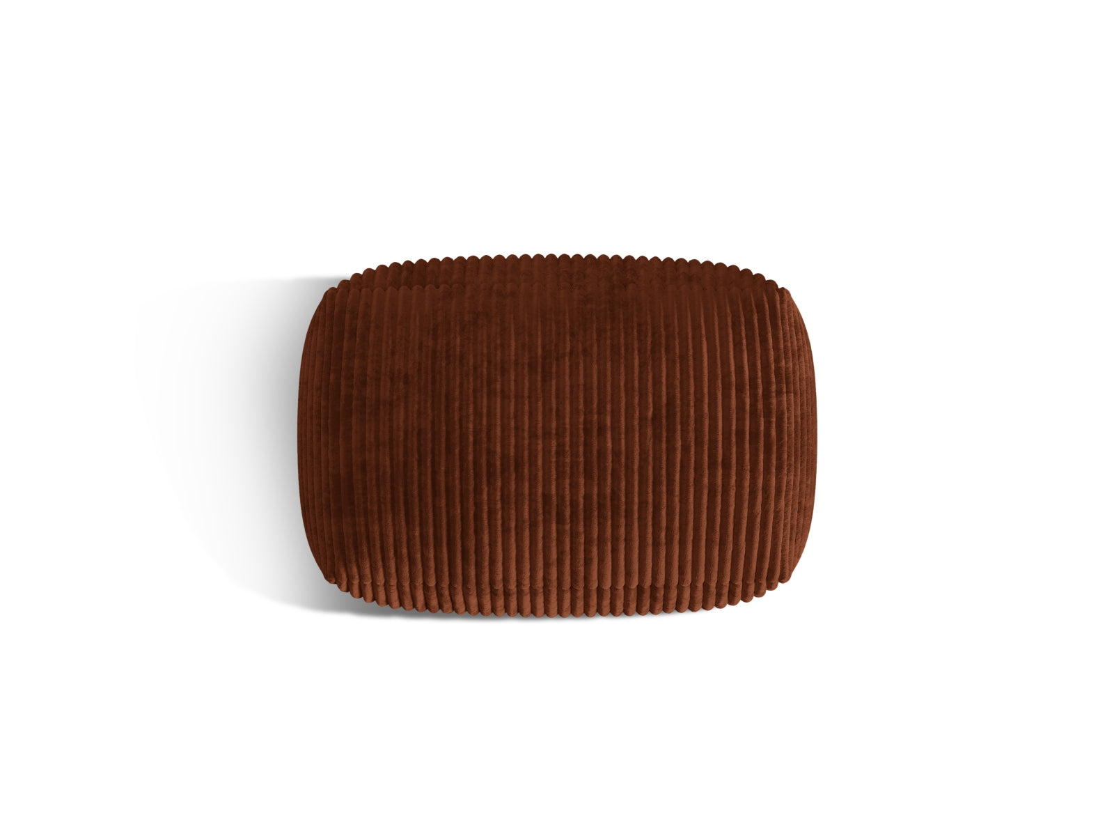 Moderner Martina Pouf 1 Sitz in ansprechendem Brick-Tilia, perfekt für gemütliche Sitzgelegenheiten und stilvolle Raumgestaltung.