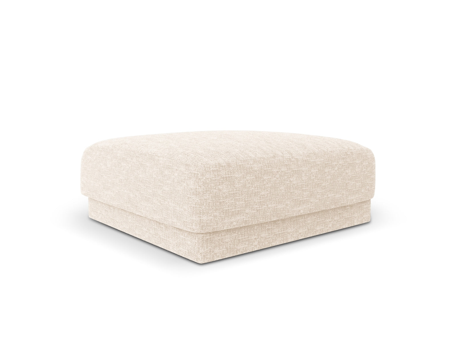 Eleganter Miley Pouf in sanftem Ivory-Eden, ideal für stilvolle Akzente in jedem Raum. Hochwertige Verarbeitung von Micadoni.