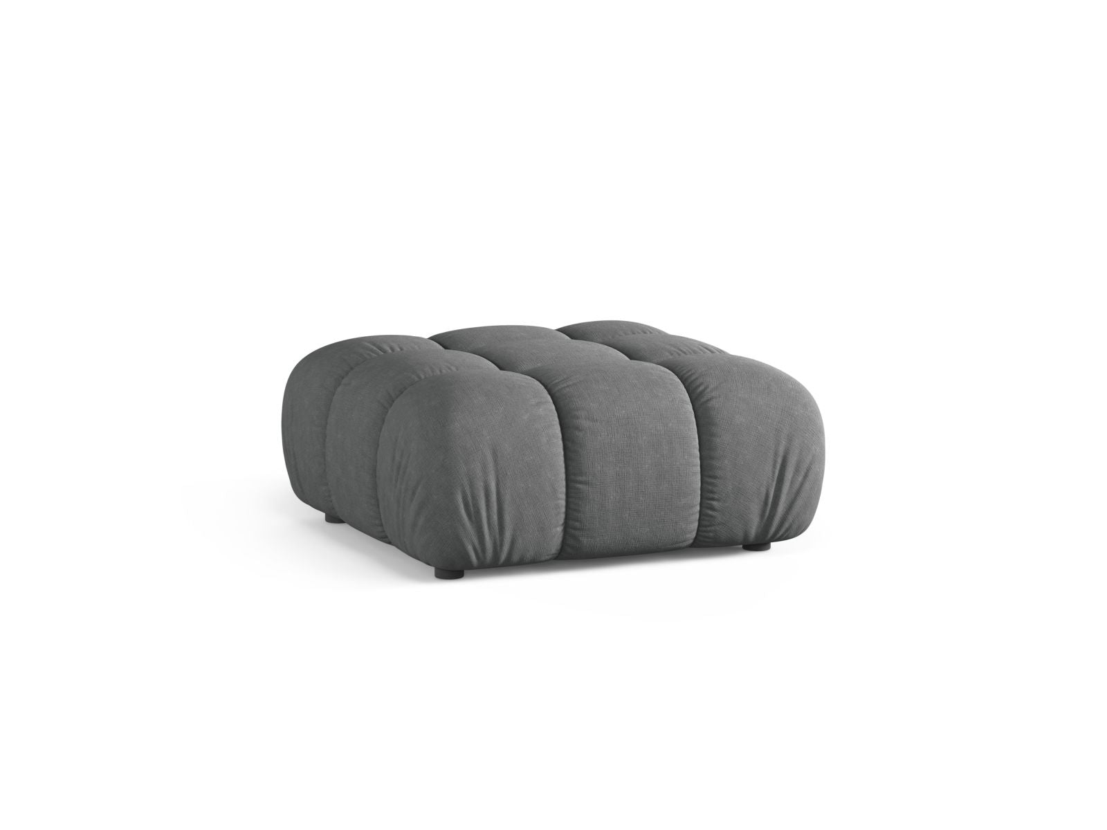 Stylischer 1-Sitzer Pouf Bellis in elegantem Grau, ideal für moderne Wohnräume. Hochwertige Verarbeitung von Micadoni.
