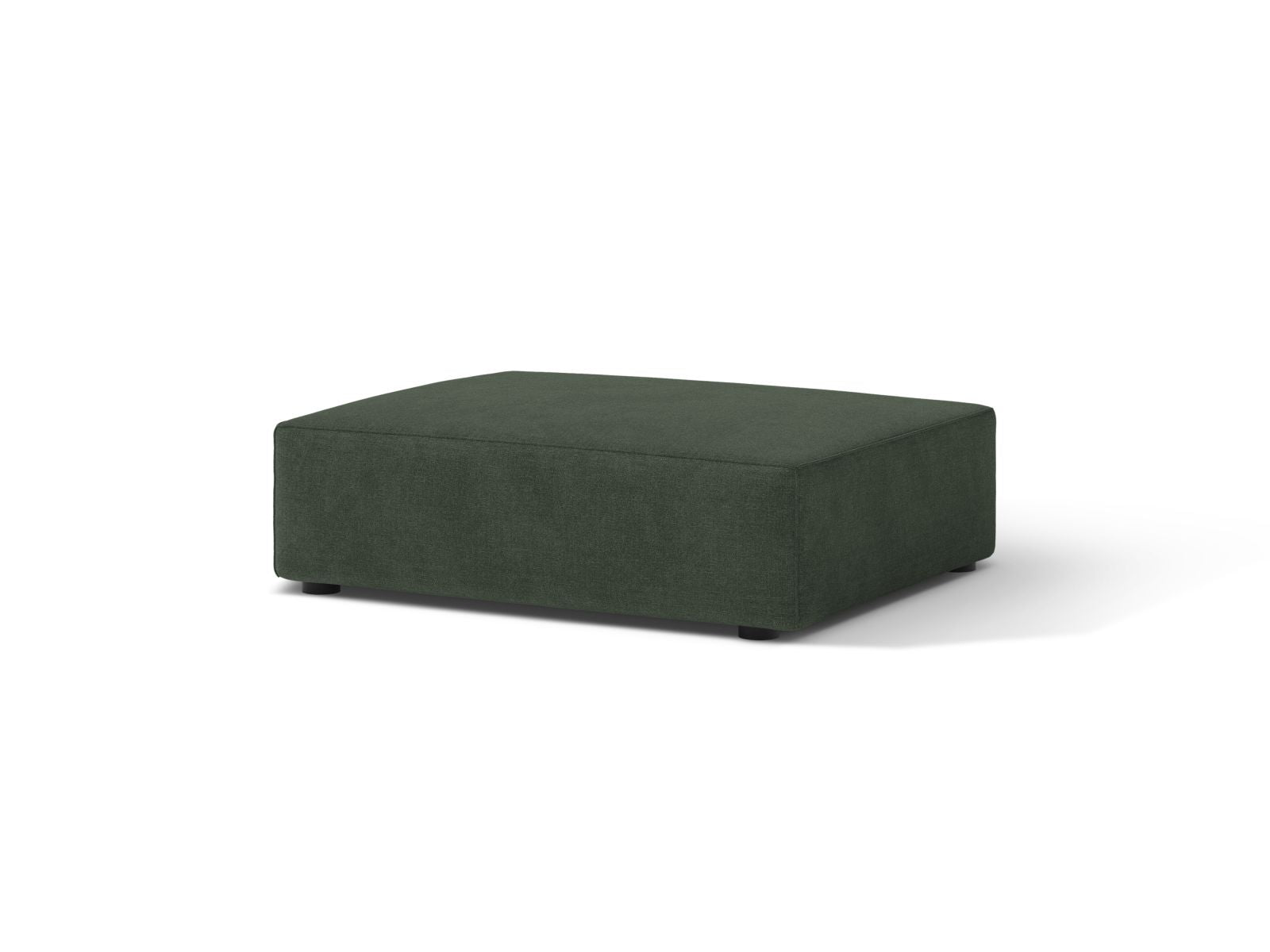 Stylischer 1-Sitzer Pouf Jodie in elegantem Moosgrün, ideal für moderne Wohnräume, von Micadoni, erhältlich bei KAQTU Design AG.