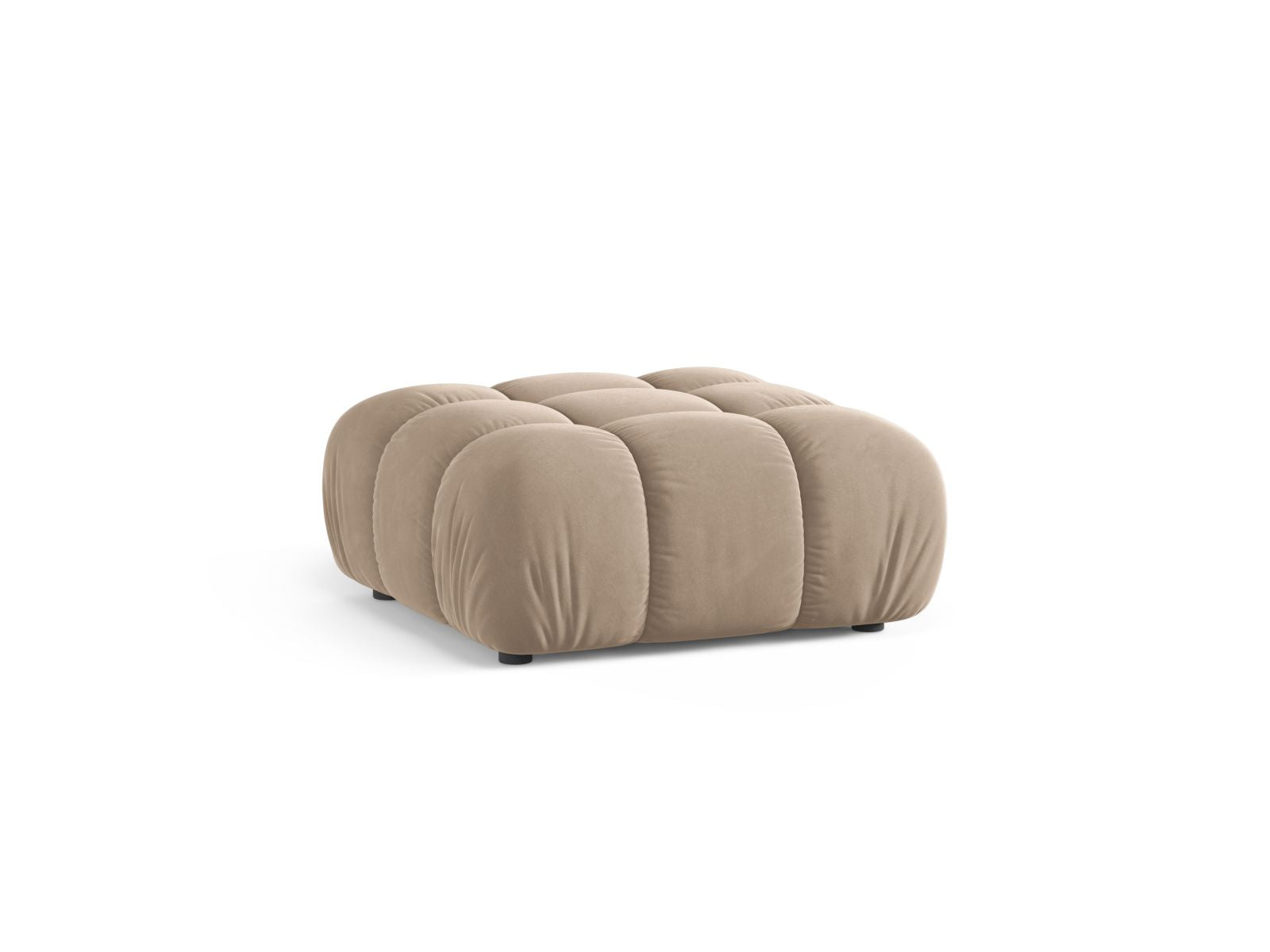 Eleganter 1-Sitzer Pouf Bellis in sanftem Beige, ideal für stilvolle Wohnräume. Hochwertige Verarbeitung von Micadoni.