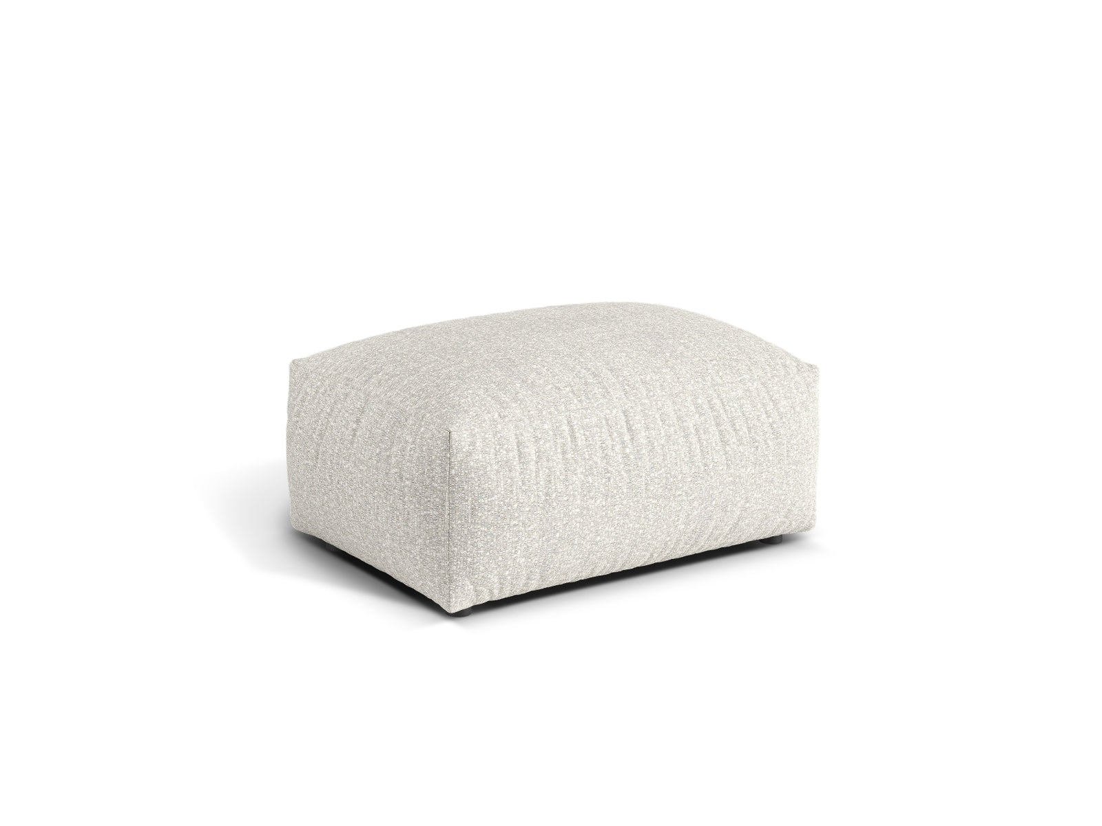 Stylischer 1-Sitzer Pouf Martina in elegantem Grey Beige Melange, ideal für jedes moderne Wohnambiente. Hochwertige Verarbeitung von Micadoni.