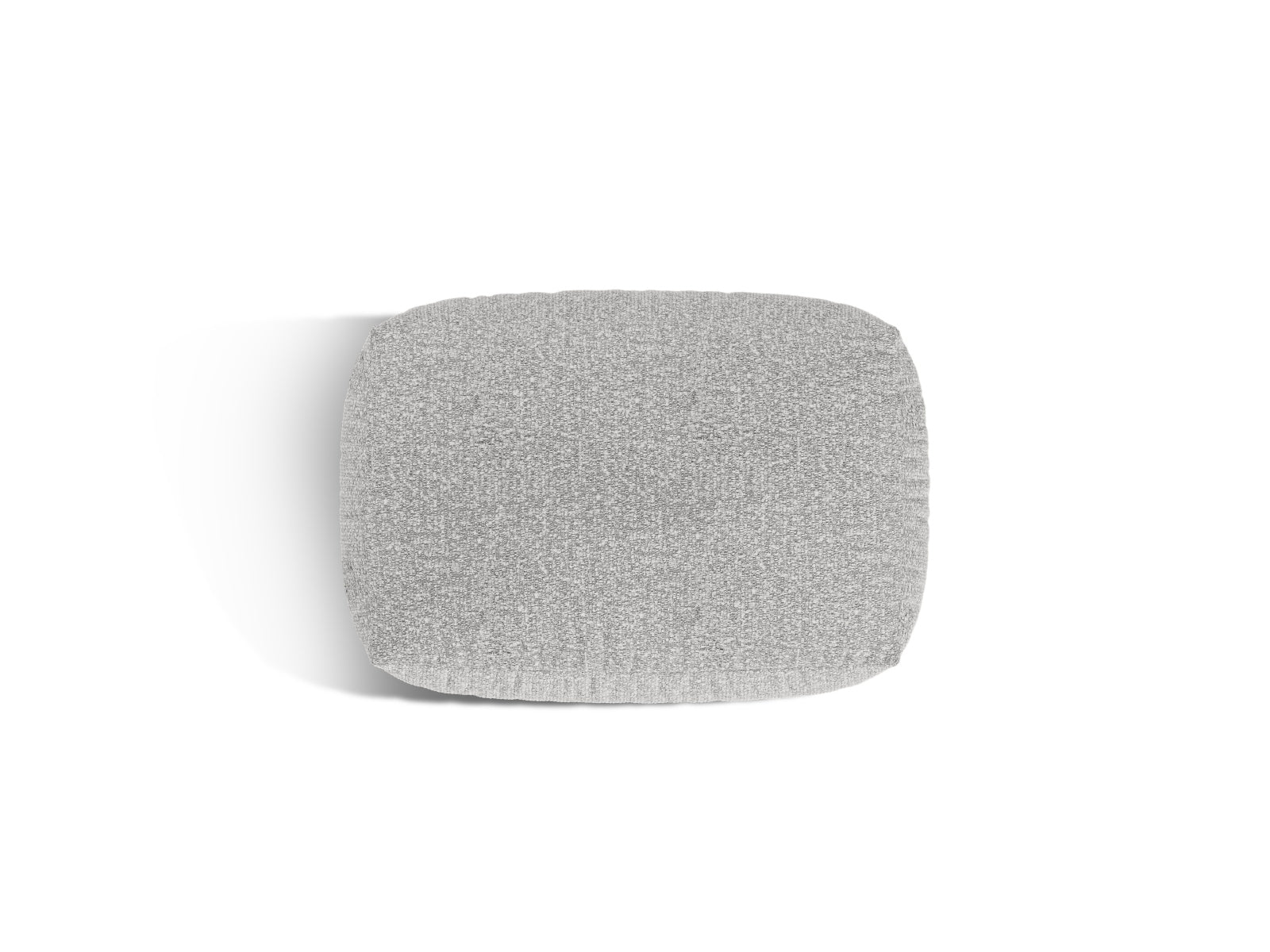 Eleganter 1-Sitzer Pouf Martina in edlem Silber, ideal für moderne Wohnräume. Hochwertige Verarbeitung und zeitgemäßes Design von Micadoni.