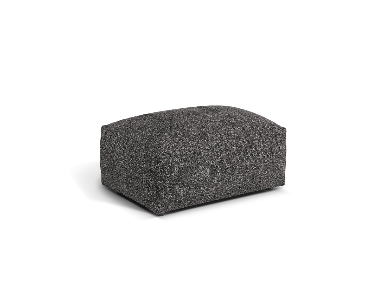 Stylischer 1-Sitzer Pouf Martina in elegantem Anthrazit, ideal für moderne Wohnräume. Hochwertige Verarbeitung von Micadoni.