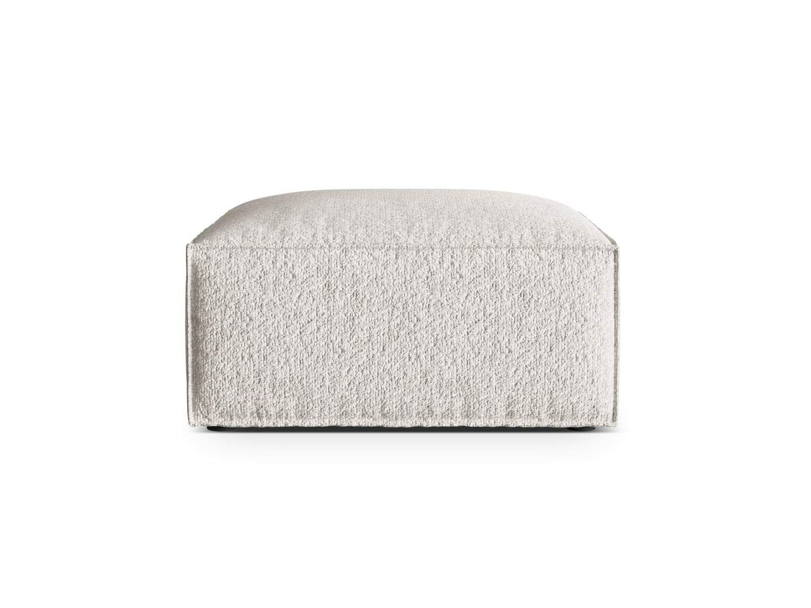 Nuria Boucle Pouf 1 Sitzer in Grey Beige Melange-Monet präsentiert im Onlineshop von KAQTU Design AG. Modulares Sofa ist von Micadoni