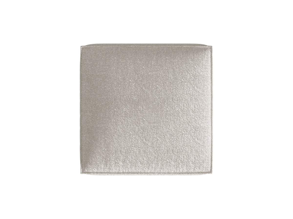 Nuria Boucle Pouf 1 Sitzer in Grey Beige Melange-Monet präsentiert im Onlineshop von KAQTU Design AG. Modulares Sofa ist von Micadoni