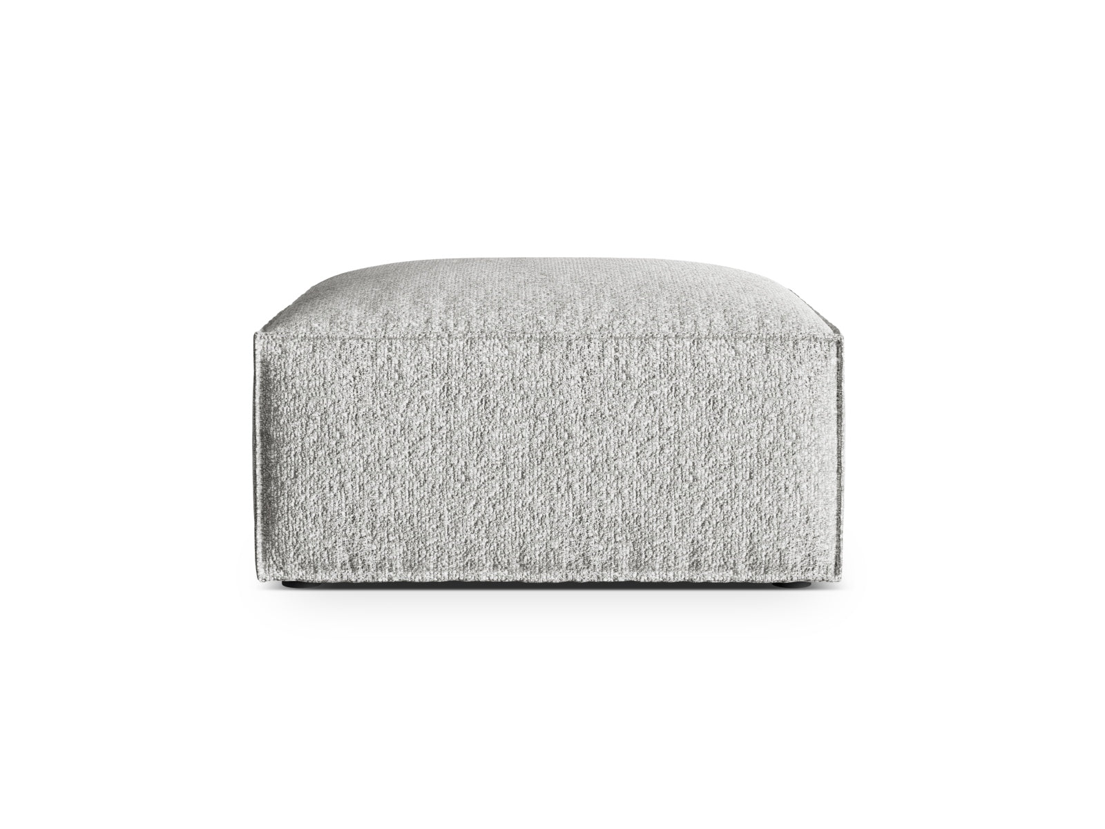 Nuria Boucle Pouf 1 Sitzer in Silver präsentiert im Onlineshop von KAQTU Design AG. Modulares Sofa ist von Micadoni