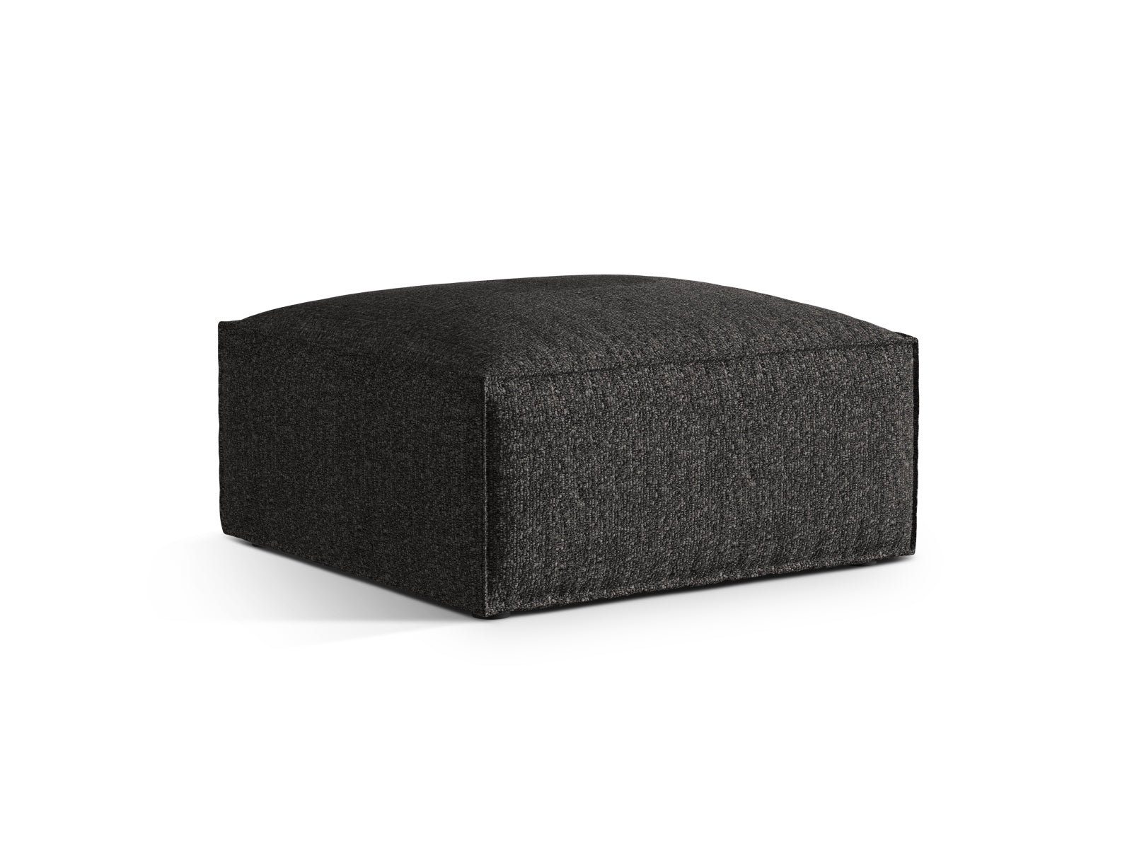 Nuria Boucle Pouf 1 Sitzer in Anthracite-Monet präsentiert im Onlineshop von KAQTU Design AG. Modulares Sofa ist von Micadoni