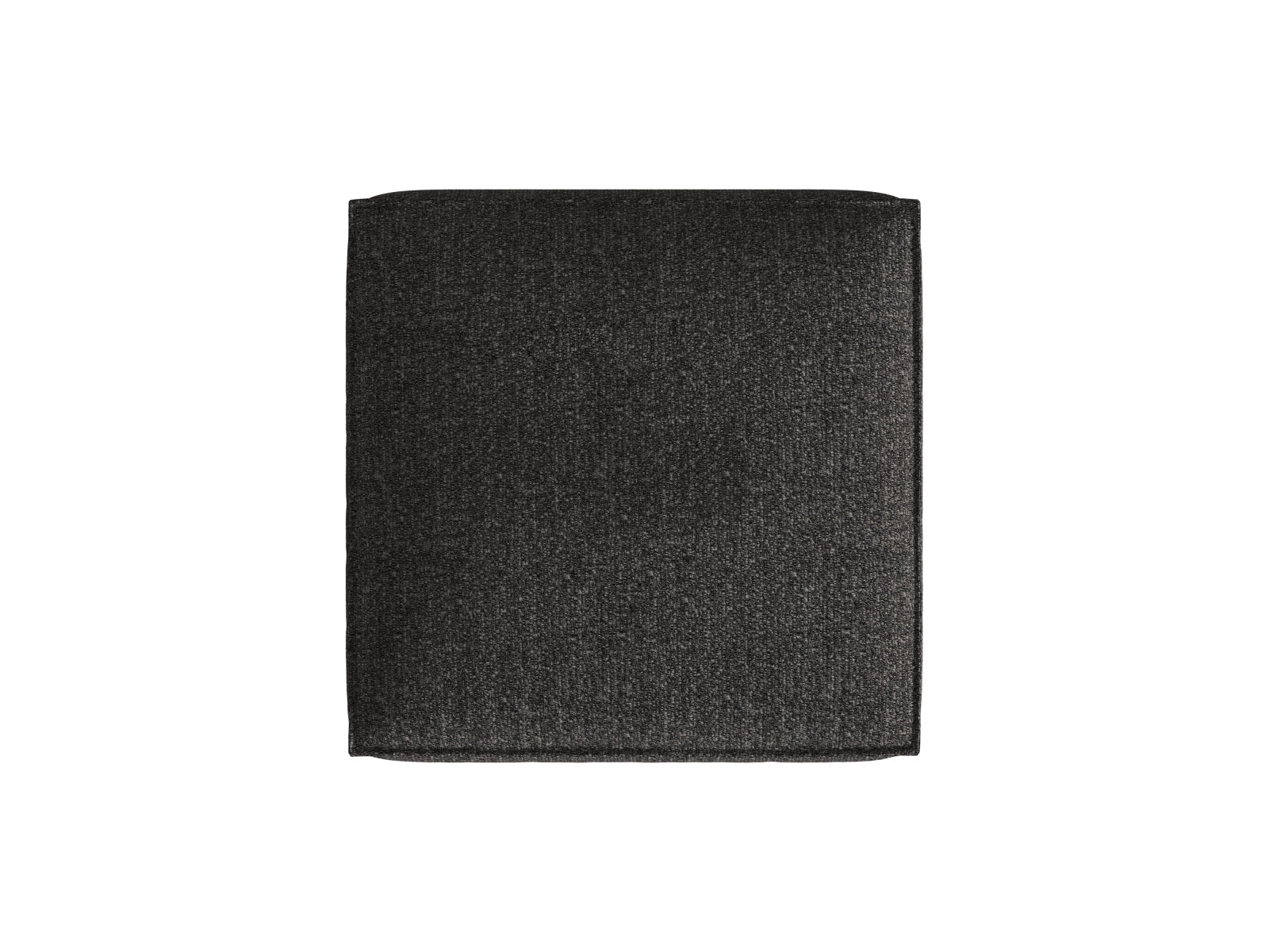 Eleganter Nuria Boucle Pouf in Anthrazit, perfekt für kreative Sitzlösungen im modularen Sofa-Arrangement von Micadoni.