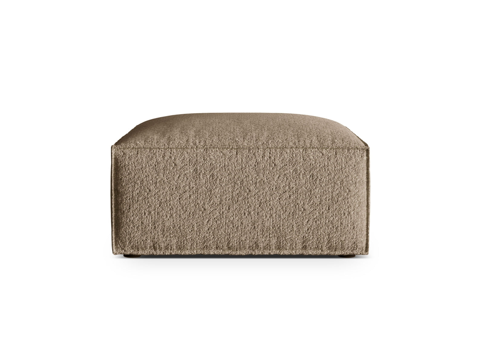 Nuria Boucle Pouf 1 Sitzer in Cappuccino-Monet präsentiert im Onlineshop von KAQTU Design AG. Modulares Sofa ist von Micadoni