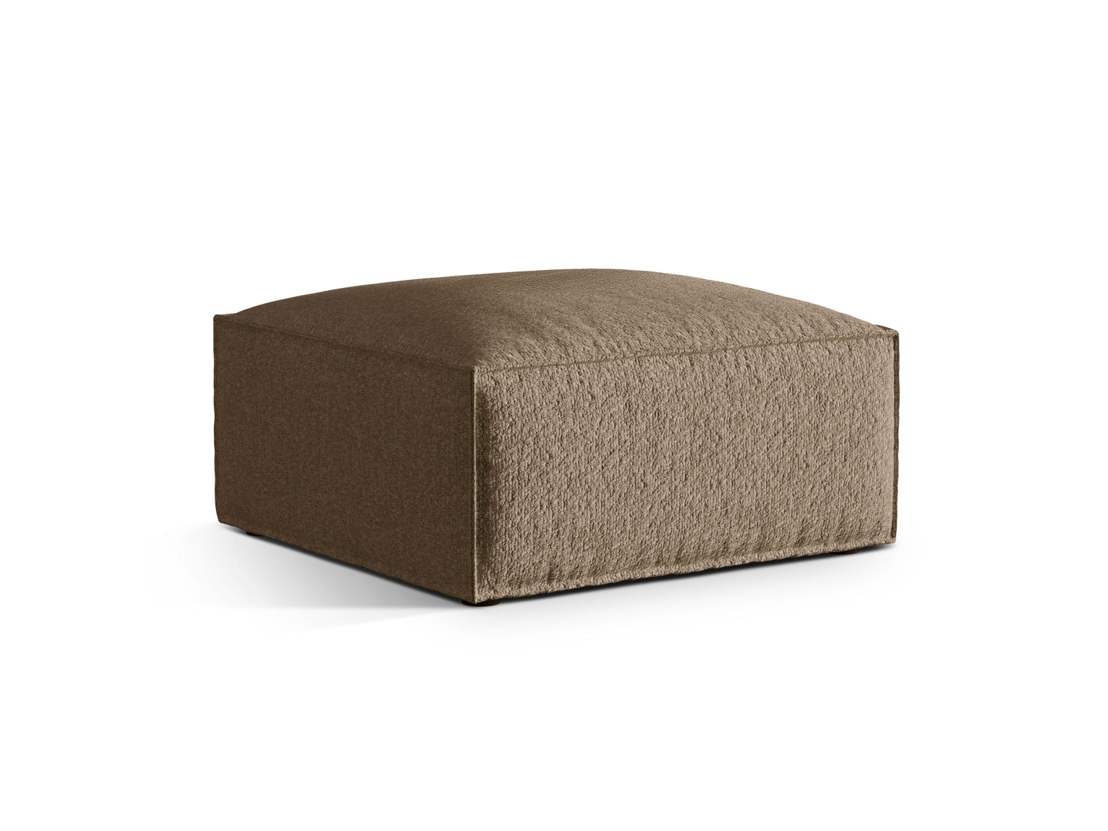 Nuria Boucle Pouf 1 Sitzer in Cappuccino-Monet präsentiert im Onlineshop von KAQTU Design AG. Modulares Sofa ist von Micadoni