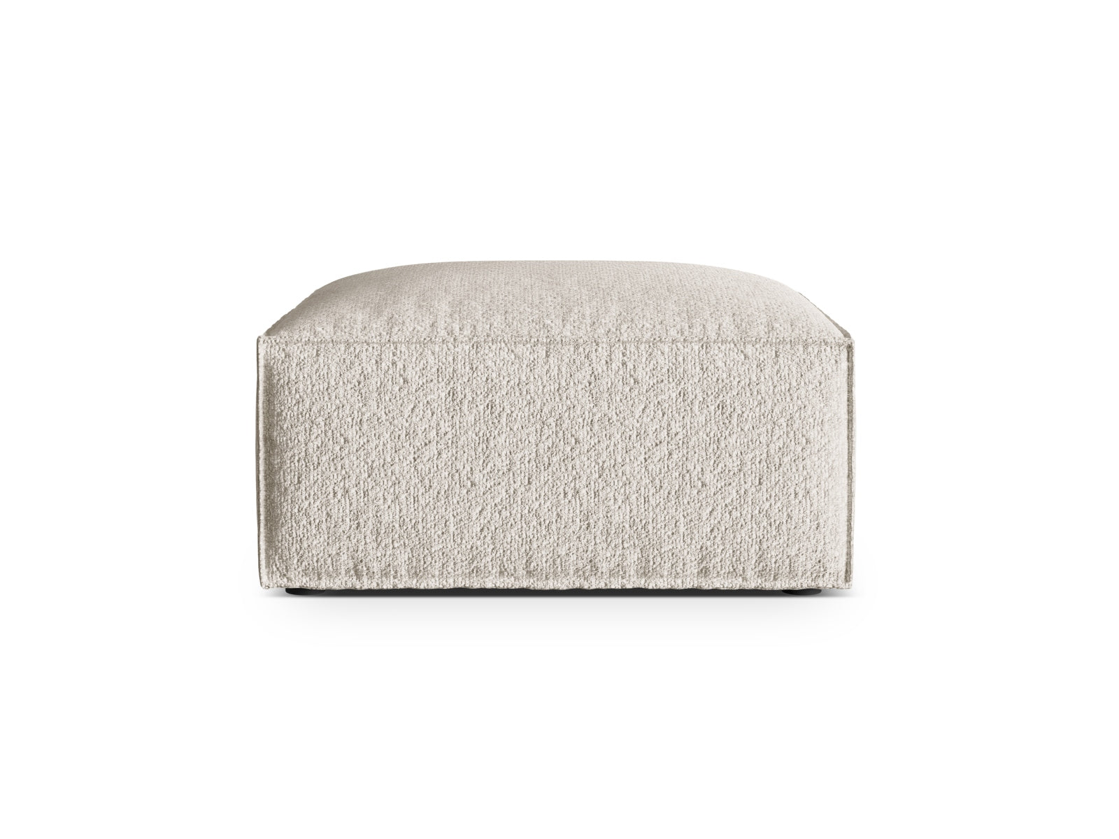 Nuria Boucle Pouf 1 Sitzer in Beige-Monet präsentiert im Onlineshop von KAQTU Design AG. Modulares Sofa ist von Micadoni