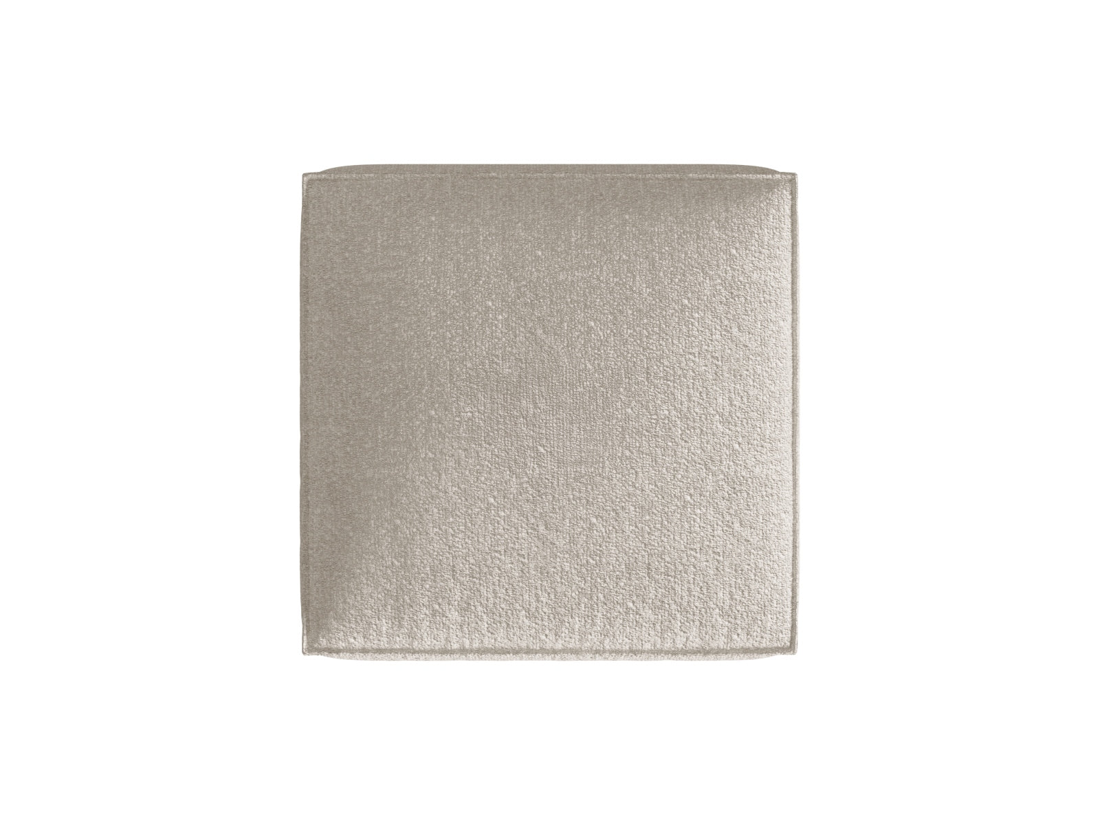Nuria Boucle Pouf 1 Sitzer in Beige-Monet präsentiert im Onlineshop von KAQTU Design AG. Modulares Sofa ist von Micadoni