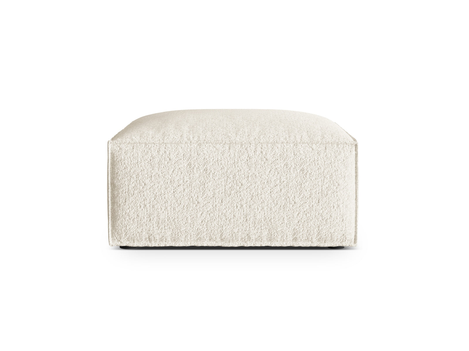 Nuria Boucle Pouf 1 Sitzer in Ivory-Monet präsentiert im Onlineshop von KAQTU Design AG. Modulares Sofa ist von Micadoni