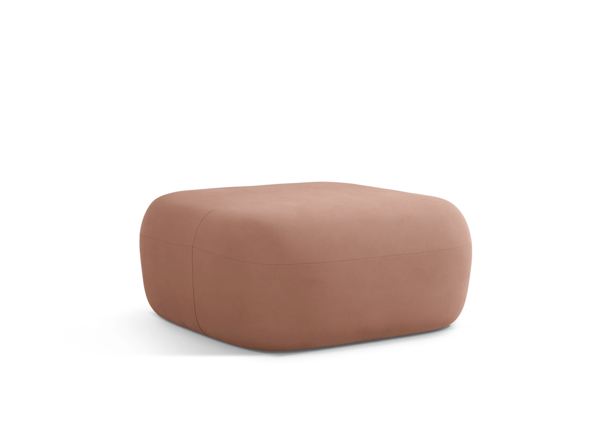 Jenny Velour Pouf 1 Sitz in Terracotta-Salvador präsentiert im Onlineshop von KAQTU Design AG. Pouf ist von Micadoni