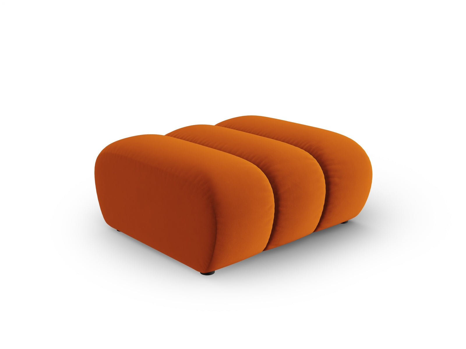 Lupine Velour Pouf 1 Sitz in Terracotta-Salvador präsentiert im Onlineshop von KAQTU Design AG. Pouf ist von Micadoni