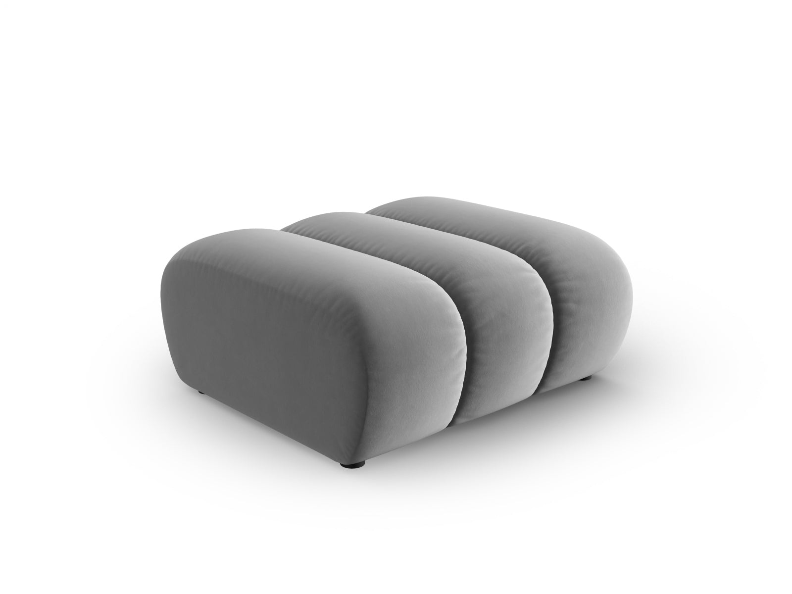 Lupine Velour Pouf 1 Sitz in Grey präsentiert im Onlineshop von KAQTU Design AG. Pouf ist von Micadoni