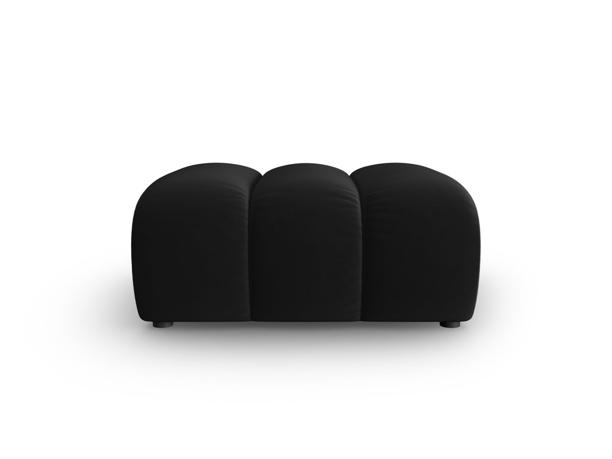Lupine Velour Pouf 1 Sitz in Black-Salvador präsentiert im Onlineshop von KAQTU Design AG. Pouf ist von Micadoni
