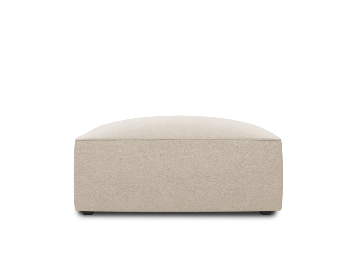 Ruby Velour Pouf 1 Sitz in Beige-Salvador präsentiert im Onlineshop von KAQTU Design AG. Pouf ist von Micadoni