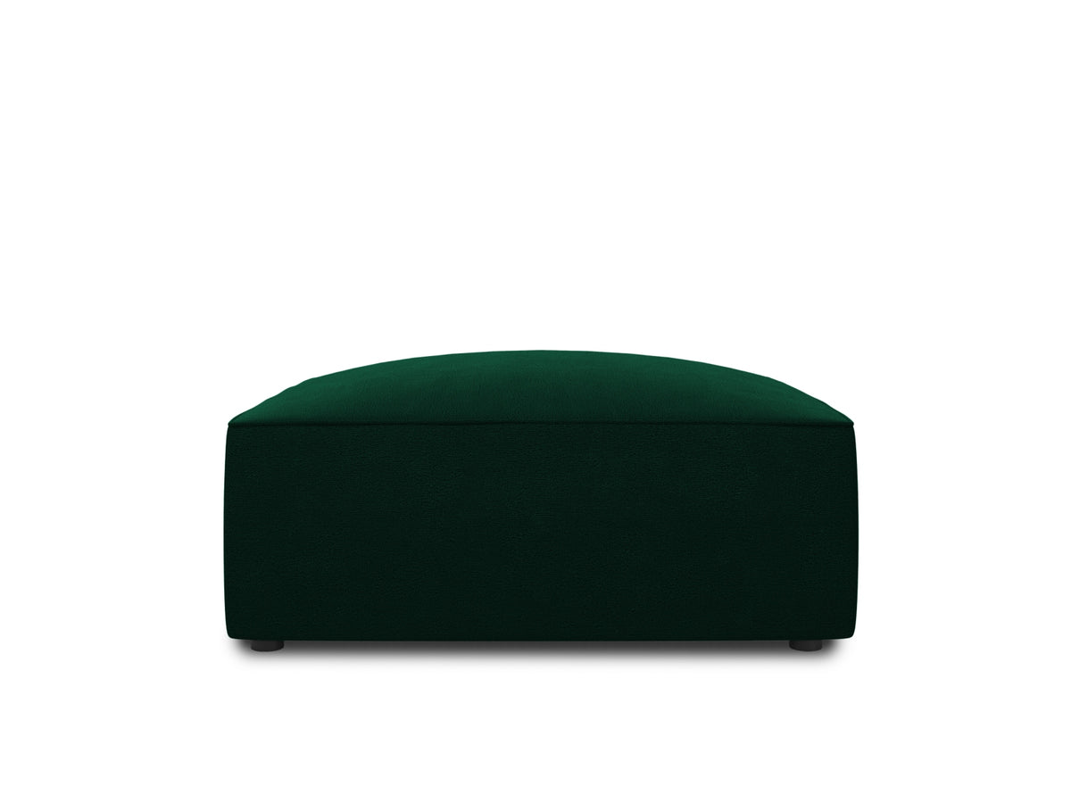 Ruby Velour Pouf 1 Sitz in Bottle Green-Salvador präsentiert im Onlineshop von KAQTU Design AG. Pouf ist von Micadoni