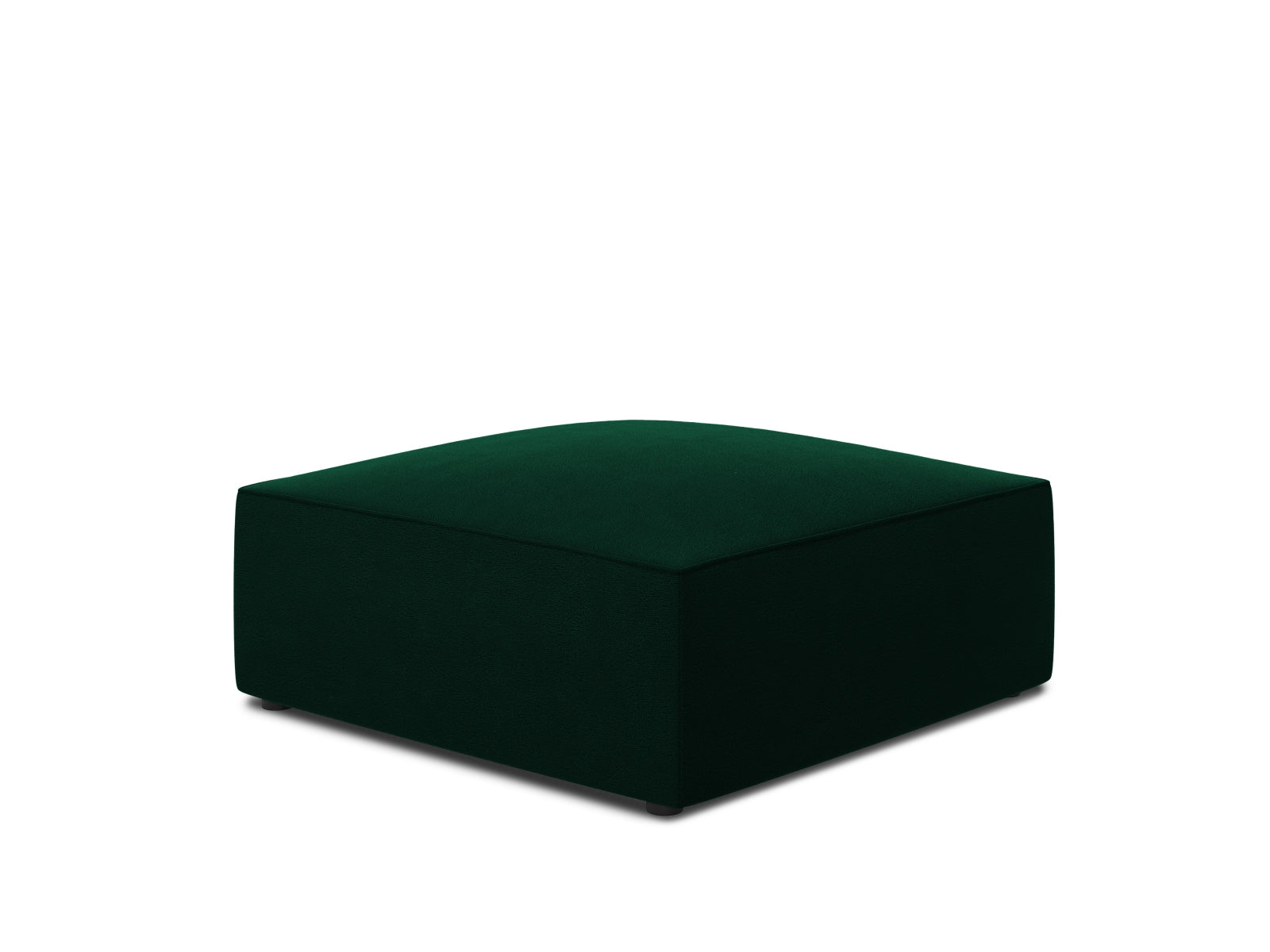Ruby Velour Pouf 1 Sitz in Bottle Green-Salvador präsentiert im Onlineshop von KAQTU Design AG. Pouf ist von Micadoni