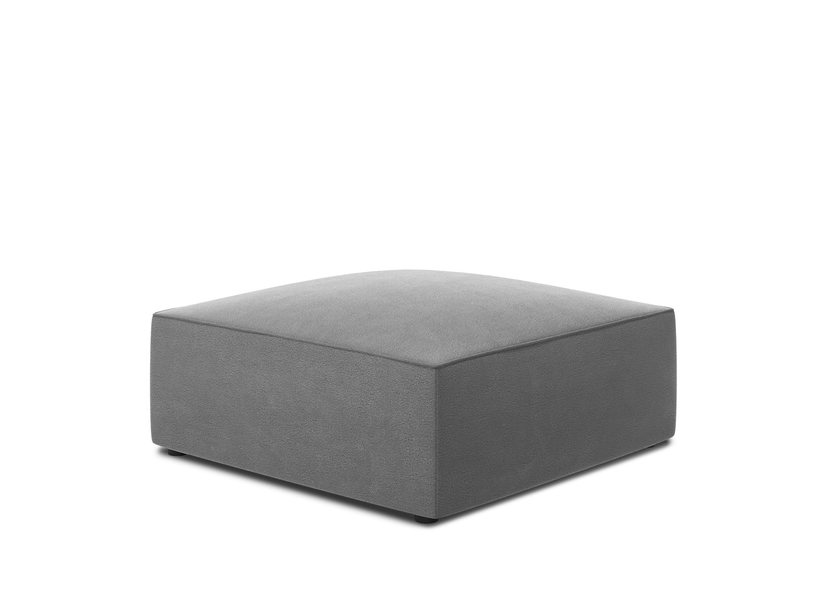 Ruby Velour Pouf 1 Sitz in Grey-Salvador präsentiert im Onlineshop von KAQTU Design AG. Pouf ist von Micadoni