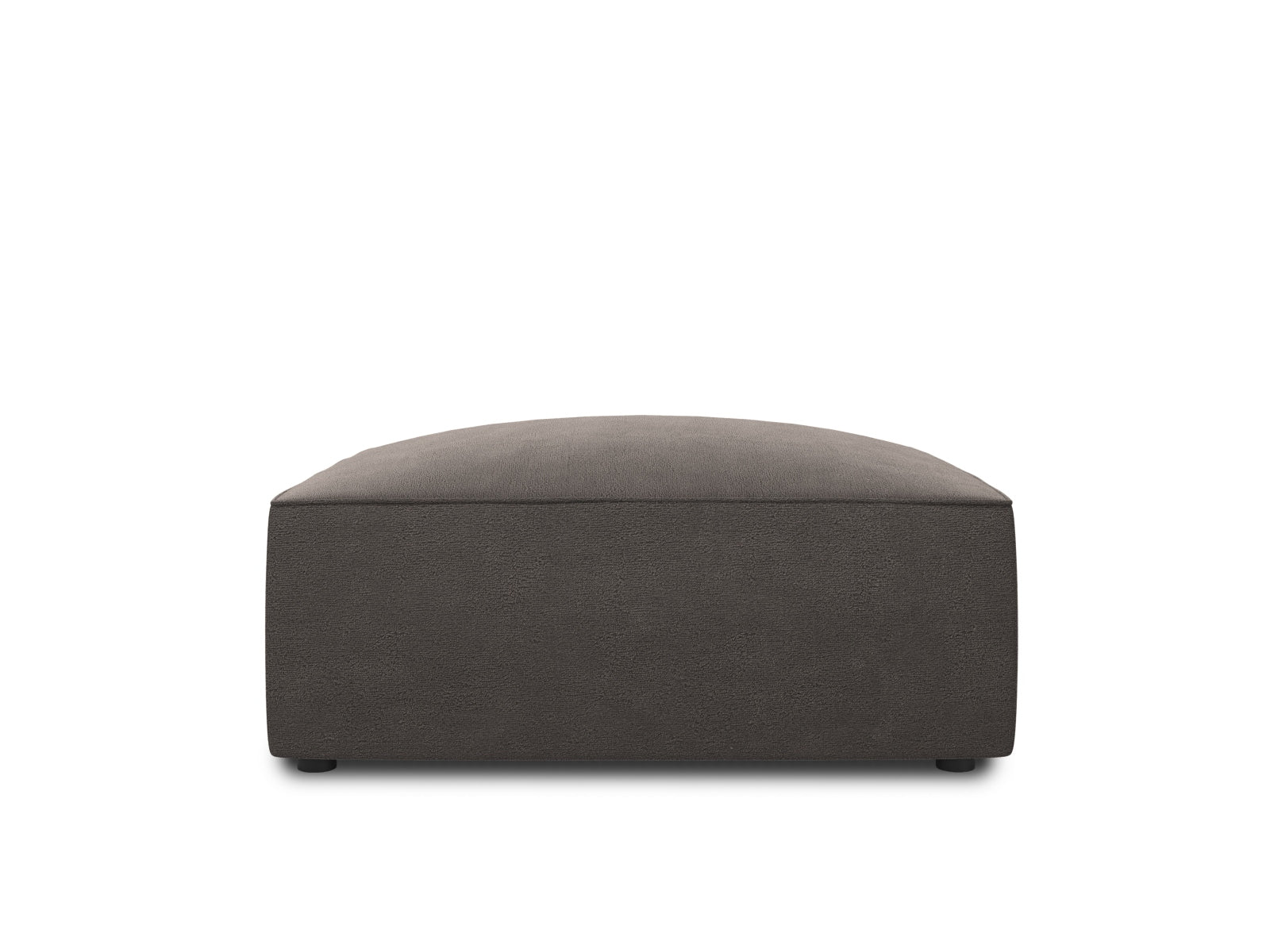 Ruby Velour Pouf 1 Sitz in Dark Grey-Salvador präsentiert im Onlineshop von KAQTU Design AG. Pouf ist von Micadoni