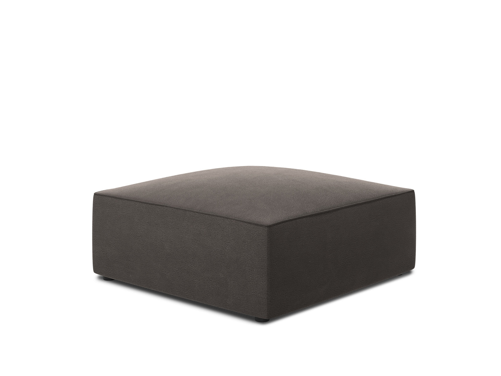 Ruby Velour Pouf 1 Sitz in Dark Grey-Salvador präsentiert im Onlineshop von KAQTU Design AG. Pouf ist von Micadoni