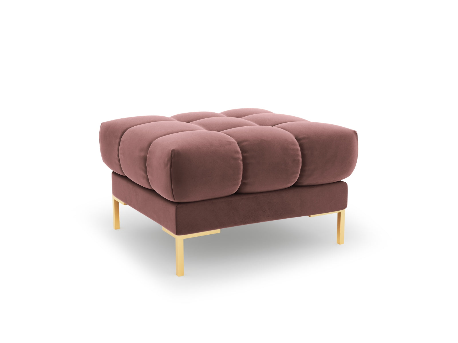 Mamaia Velour Pouf 1 Sitz in Pink/Gold präsentiert im Onlineshop von KAQTU Design AG. Pouf ist von Micadoni
