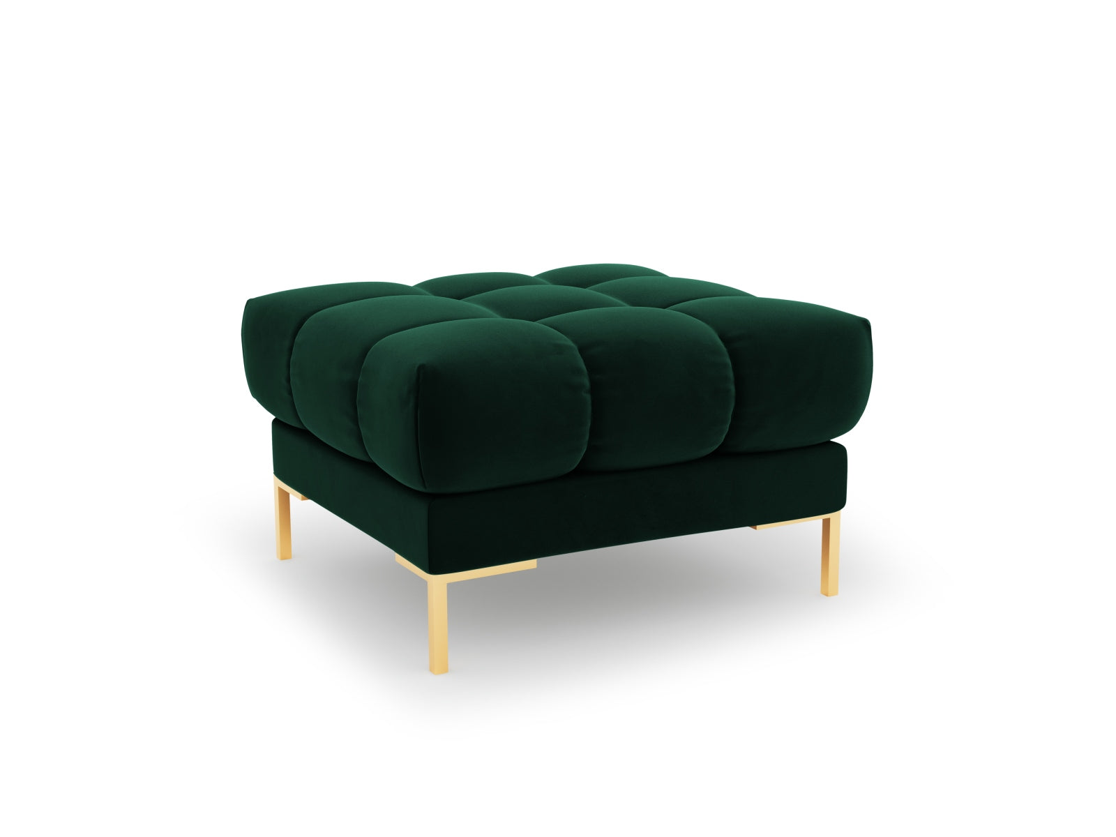 Mamaia Velour Pouf 1 Sitz in Bottle Green/Gold präsentiert im Onlineshop von KAQTU Design AG. Pouf ist von Micadoni