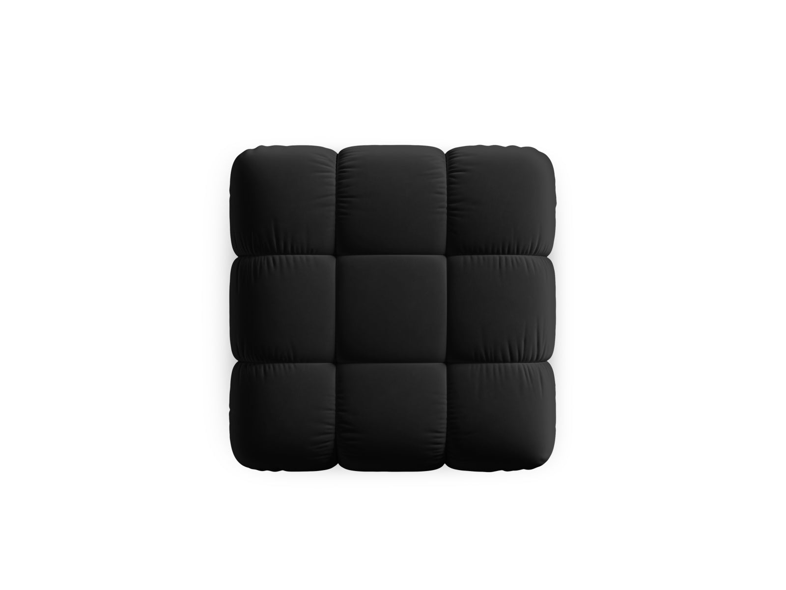 Bellis Velour Pouf 1 Sitz 94cm in Black-Bluvel präsentiert im Onlineshop von KAQTU Design AG. Pouf ist von Micadoni