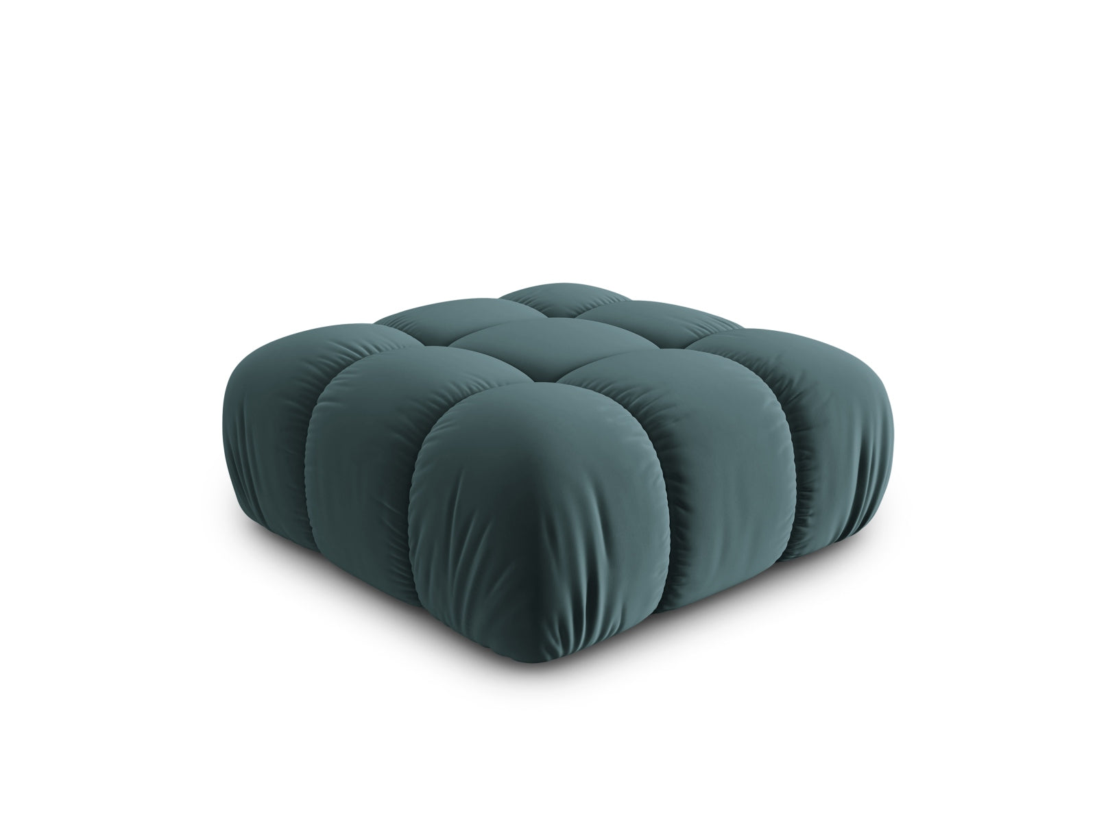 Erleben Sie den Bellis Velour Pouf von Micadoni – ein vielseitiger, eleganter Sitzhocker mit luxuriösem Velourstoff und 94 cm Durchmesser.