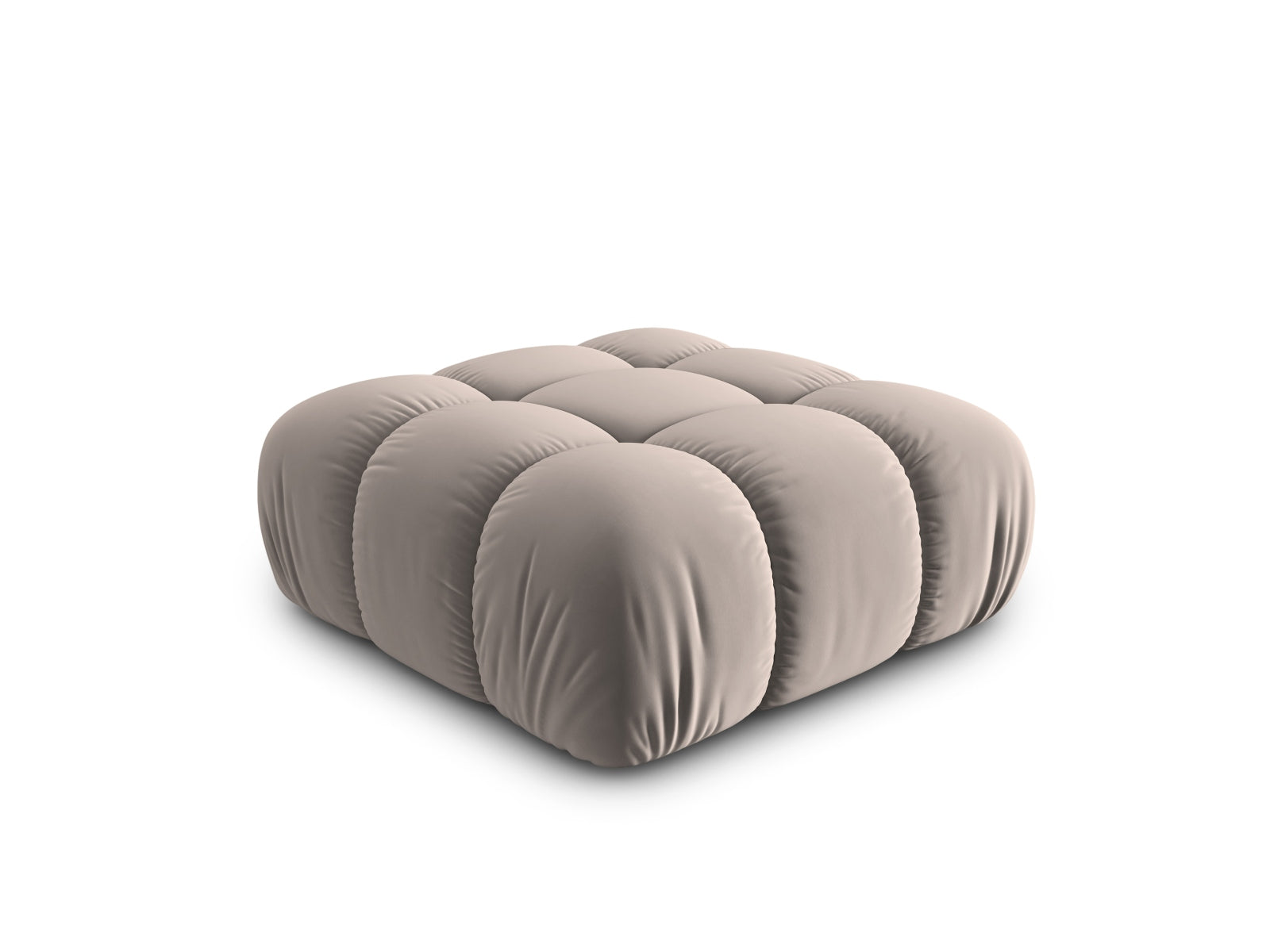 Erleben Sie den Bellis Velour Pouf von Micadoni – ein vielseitiger, eleganter Sitzhocker mit luxuriösem Velourstoff und 94 cm Durchmesser.