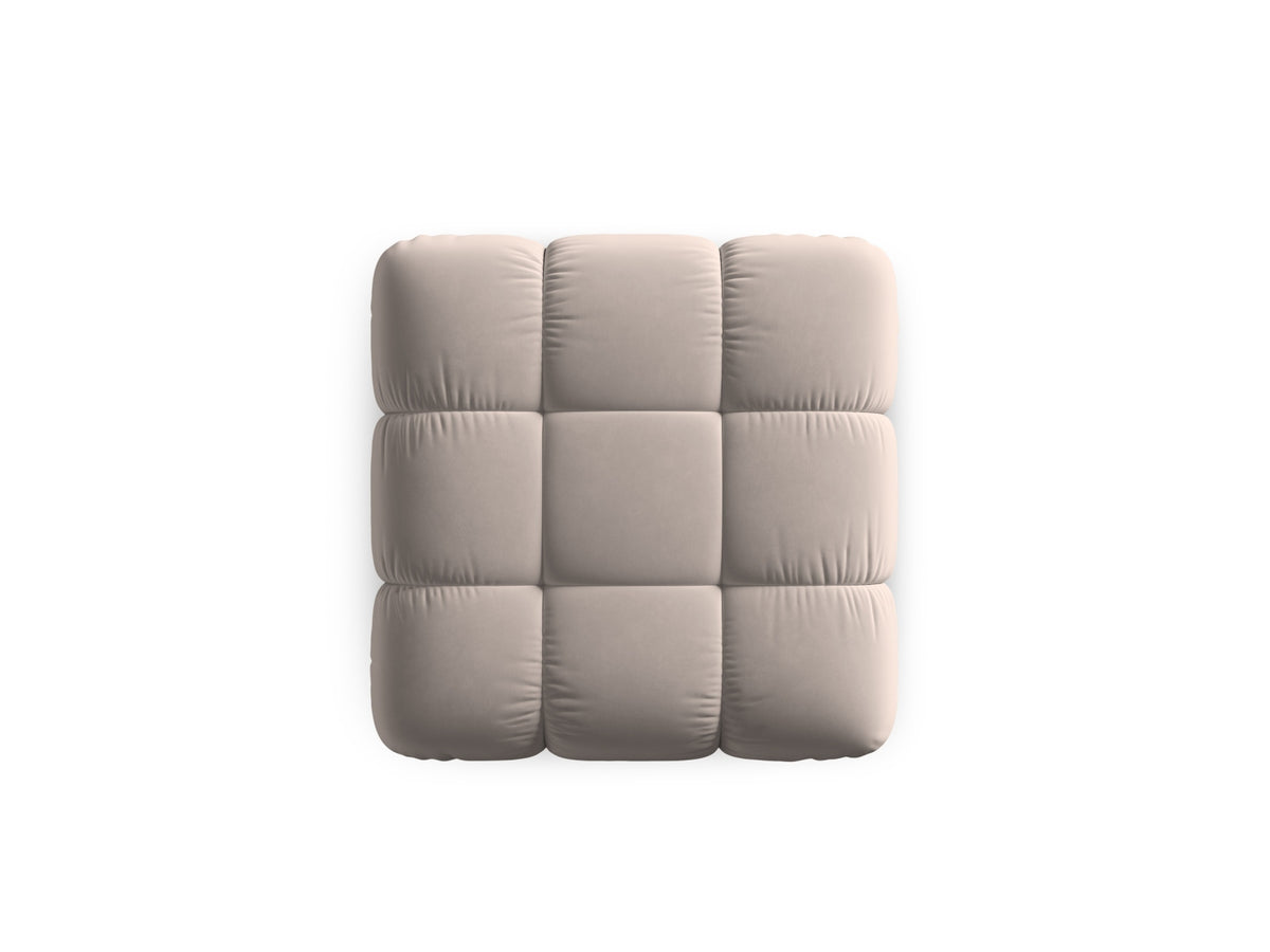 Bellis Velour Pouf 1 Sitz 94cm in Cappuccino-Bluvel präsentiert im Onlineshop von KAQTU Design AG. Pouf ist von Micadoni