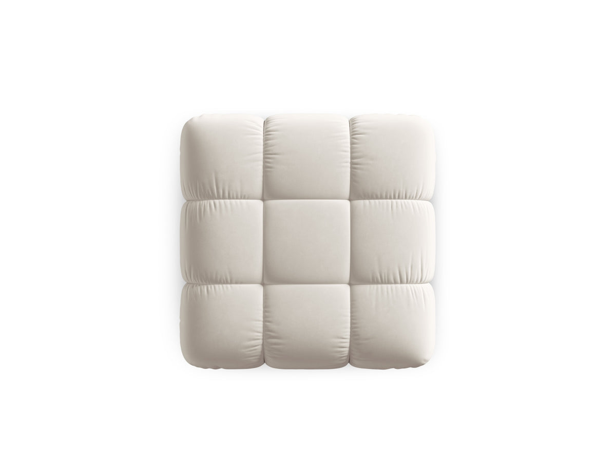 Bellis Velour Pouf 1 Sitz 94cm in Dark Beige-Bluvel präsentiert im Onlineshop von KAQTU Design AG. Pouf ist von Micadoni