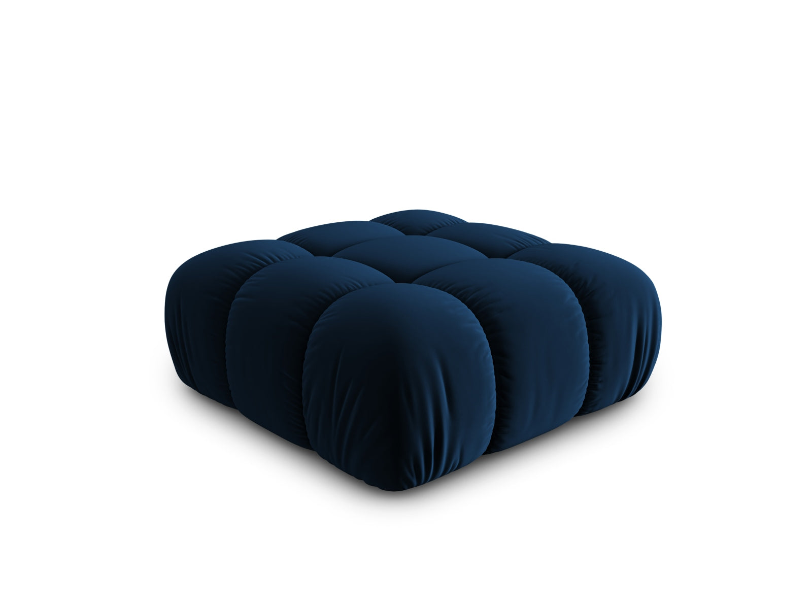 Erleben Sie den Bellis Velour Pouf von Micadoni – ein vielseitiger, eleganter Sitzhocker mit luxuriösem Velourstoff und 94 cm Durchmesser.