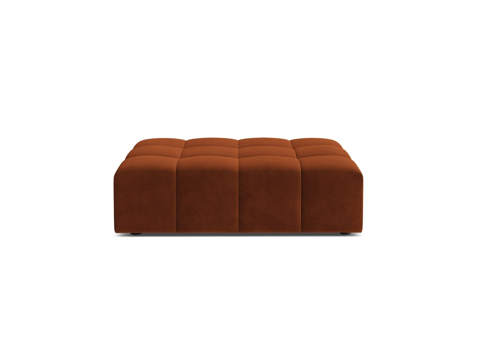 1-Sitzer Pouf Jennifer in Terracotta-Bluvel präsentiert im Onlineshop von KAQTU Design AG. Pouf ist von Micadoni
