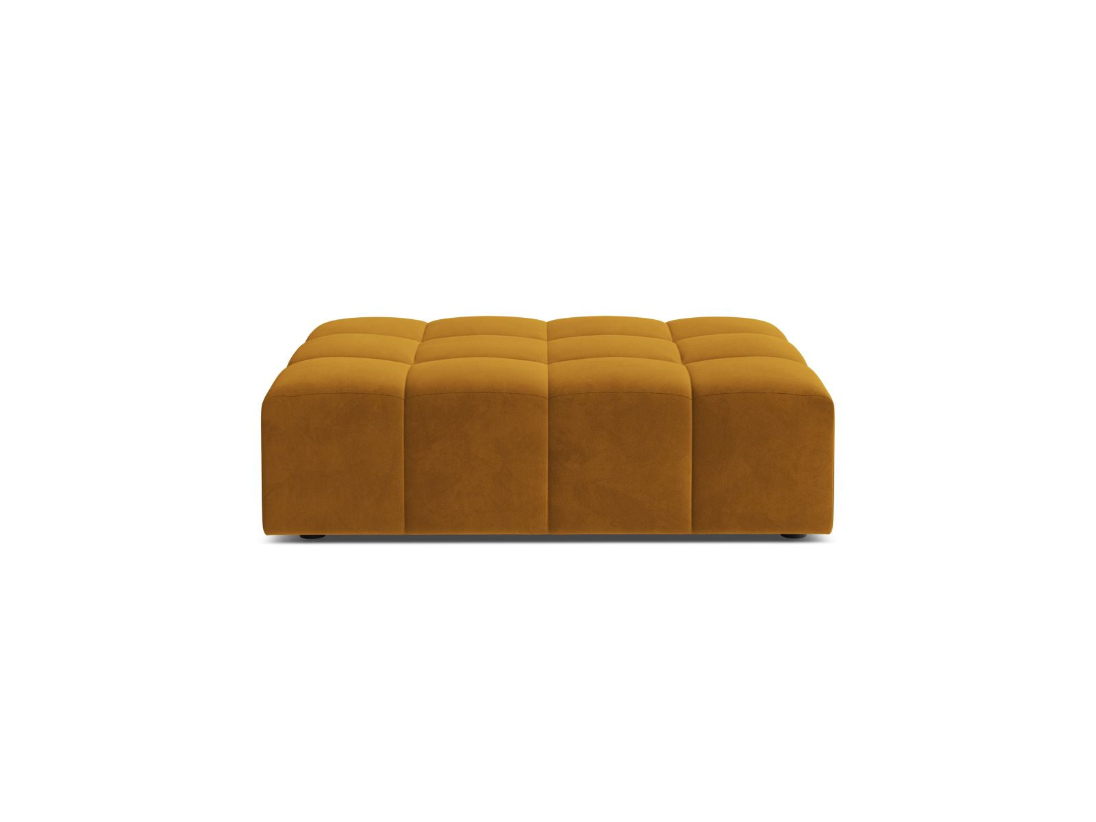 1-Sitzer Pouf Jennifer in Yellow-Bluvel präsentiert im Onlineshop von KAQTU Design AG. Pouf ist von Micadoni