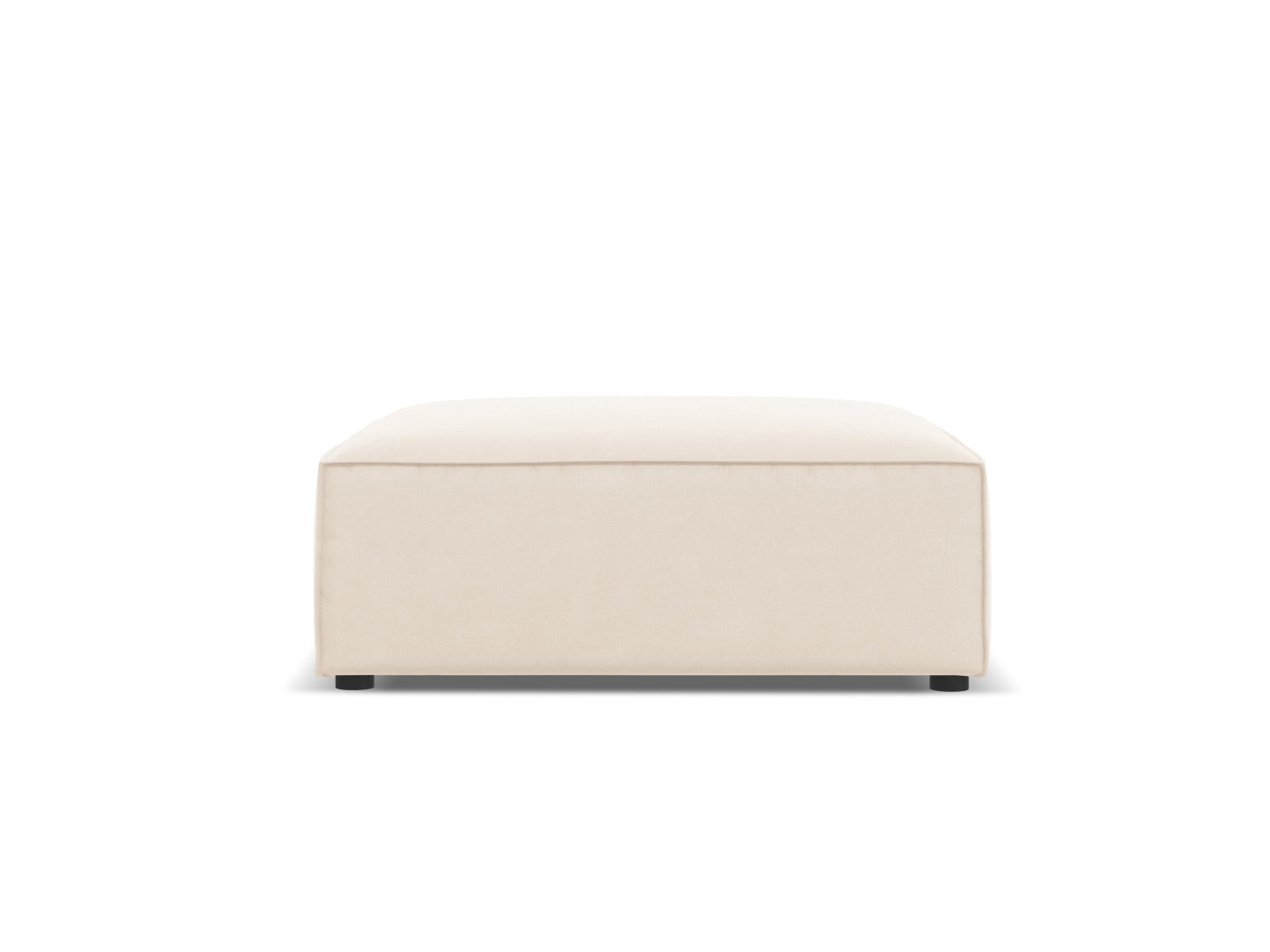 Jodie Velour Pouf 1 Sitz in Light Beige-Bluvel präsentiert im Onlineshop von KAQTU Design AG. Pouf ist von Micadoni