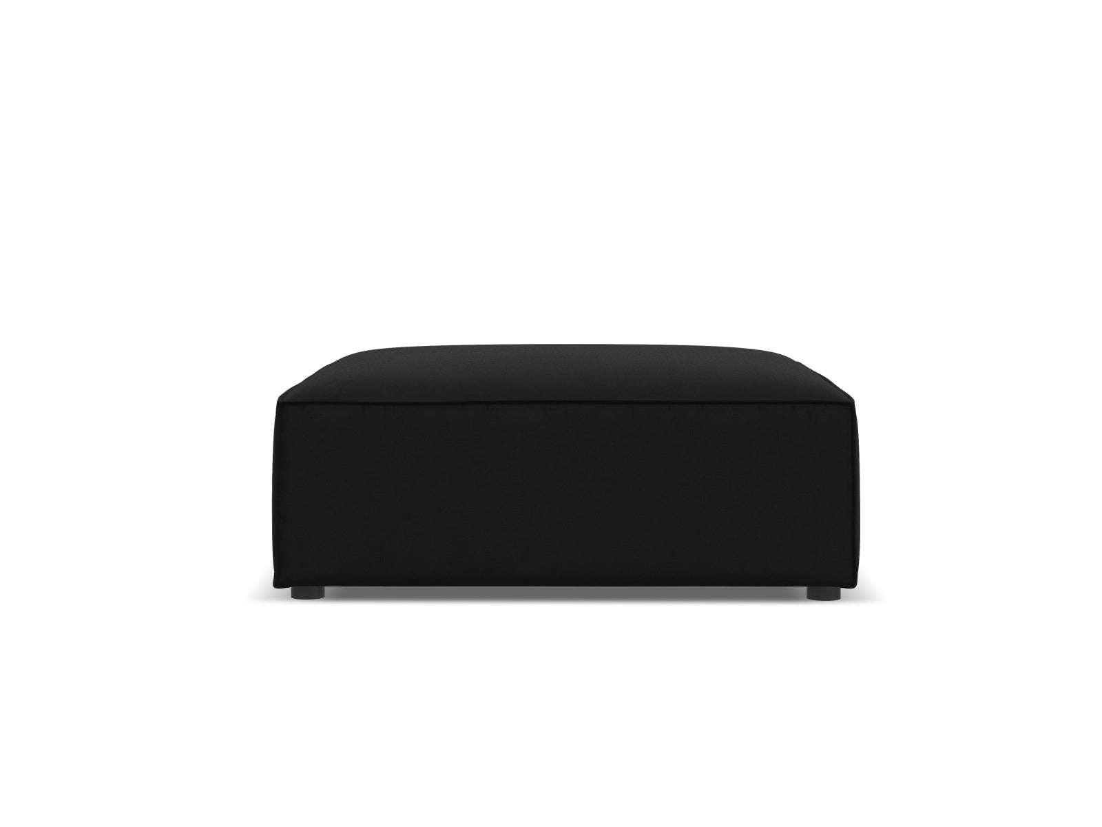 Jodie Velour Pouf 1 Sitz in Black-Bluvel präsentiert im Onlineshop von KAQTU Design AG. Pouf ist von Micadoni