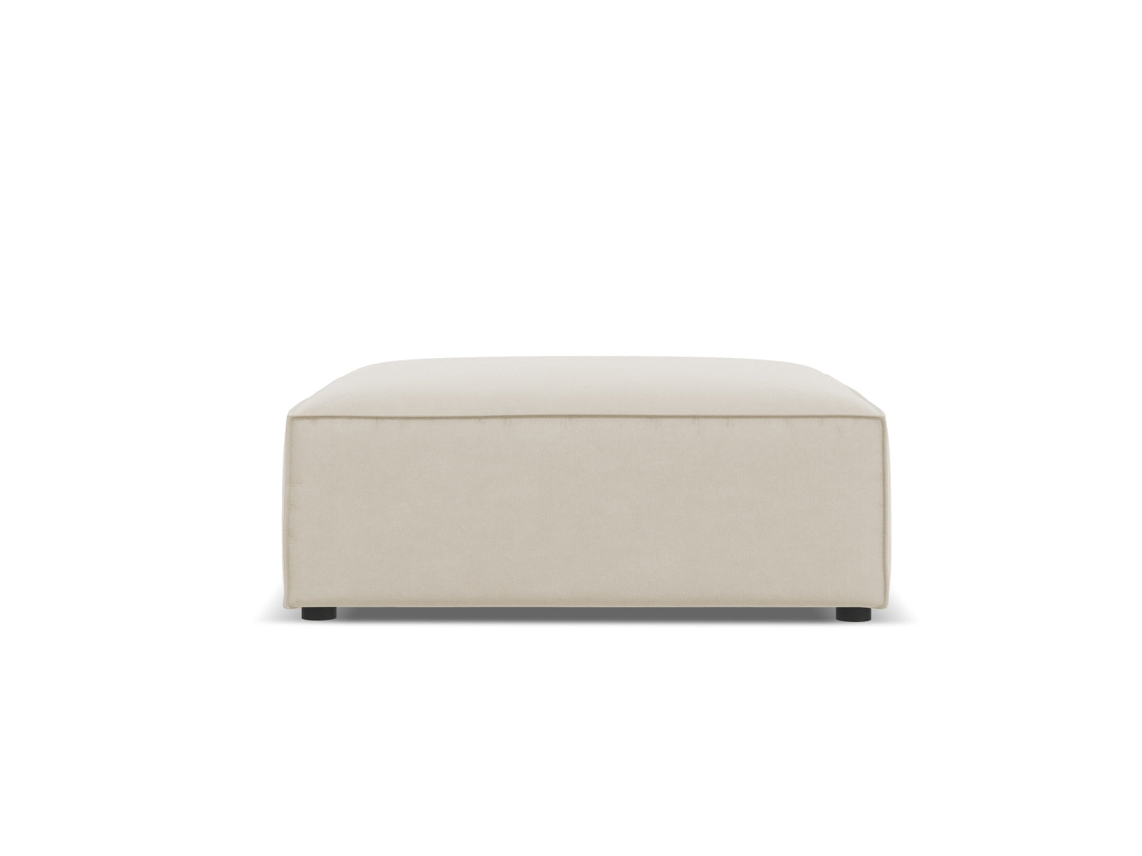 Jodie Velour Pouf 1 Sitz in Dark Beige-Bluvel präsentiert im Onlineshop von KAQTU Design AG. Pouf ist von Micadoni