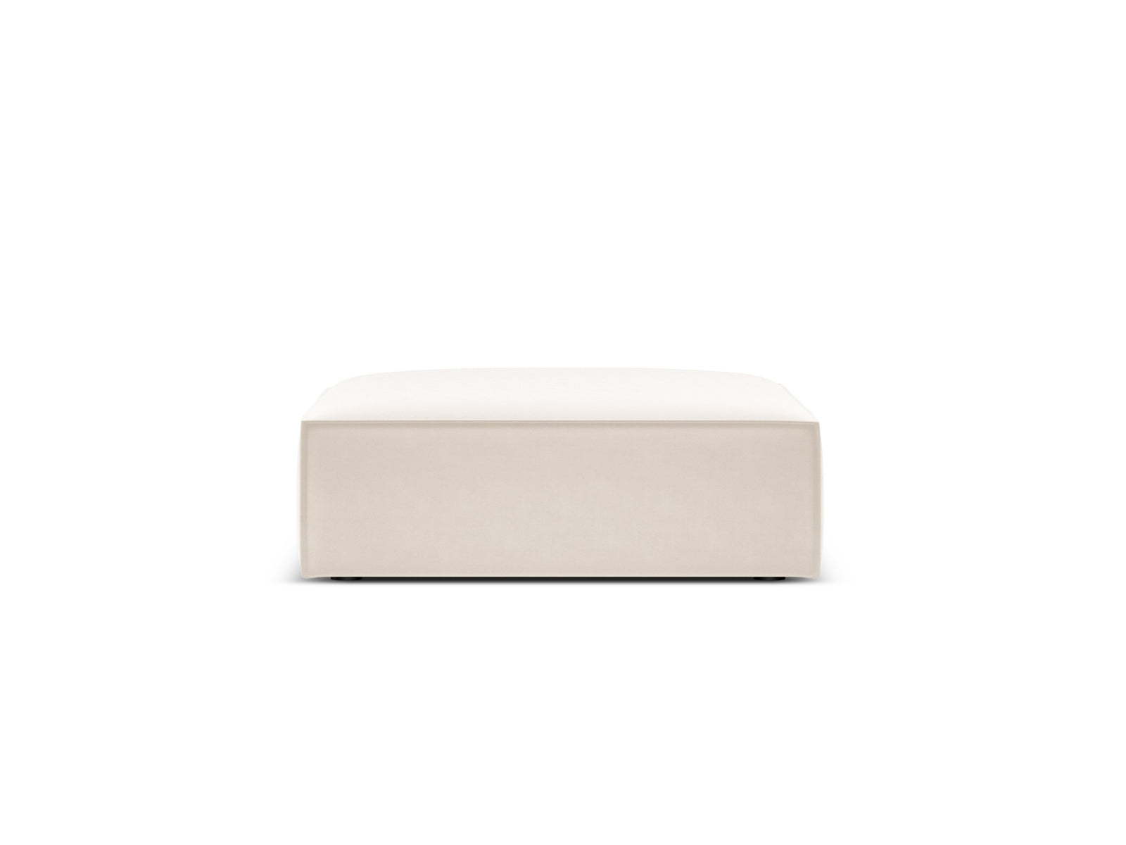Kaelle Velour Pouf 1 Sitz in Light Beige-Bluvel präsentiert im Onlineshop von KAQTU Design AG. Pouf ist von Micadoni
