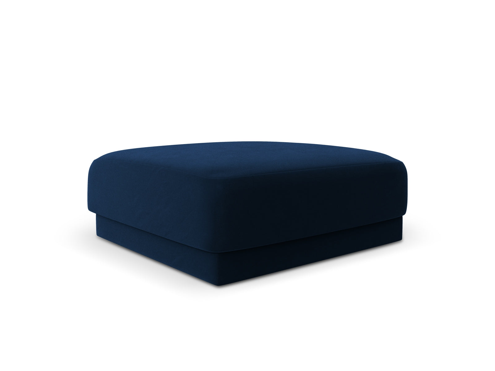 Eleganter Miley Velour Pouf in Royal Blue, ideal für stilvolle Akzente in jedem Raum. Hochwertige Verarbeitung von Micadoni.