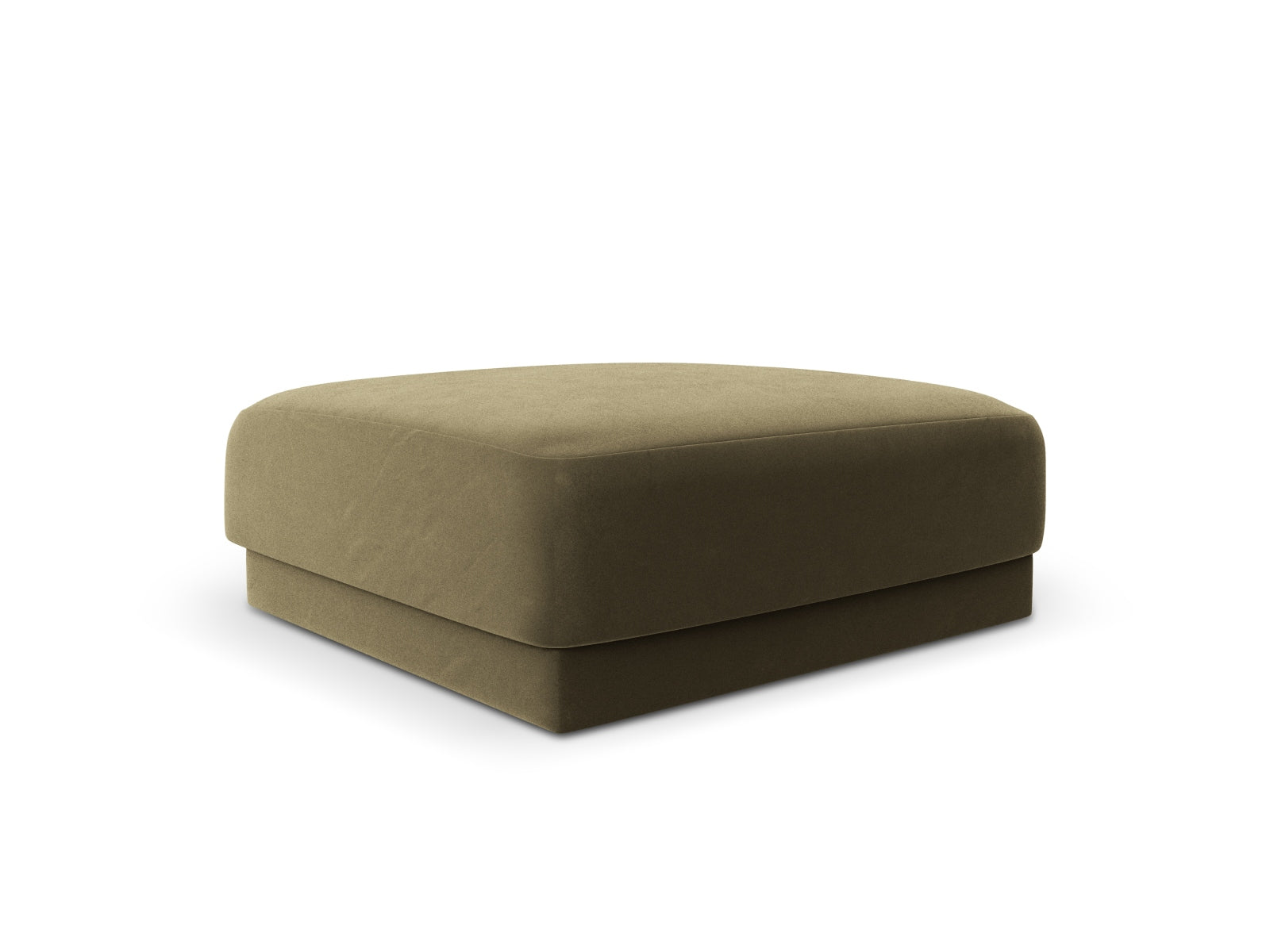 Eleganter Miley Velour Pouf in stilvollem Green-Bluvel, ideal für jeden Raum. Hochwertige Verarbeitung von Micadoni für Komfort und Design.