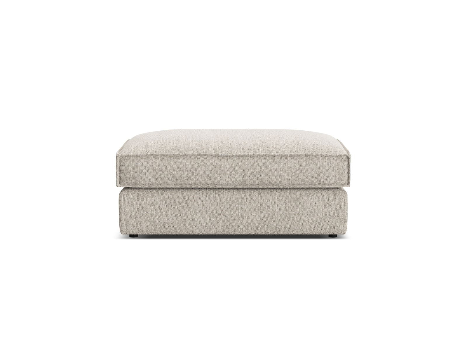 Eleganter 1-Sitzer Pouf Pola von Micadoni in warmen Erdtönen, ideal für entspannte Sitzgelegenheiten und geschmackvolle Wohnräume.